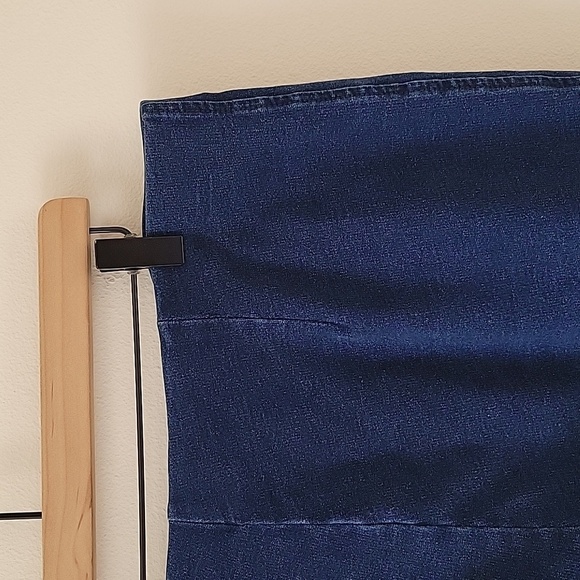 J Jill PureJill Indigo Pull On Denim Cropped Capri Pants Size Large - Picture 5 of 8